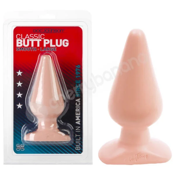 Classic Butt Plug Flesh Smooth Large