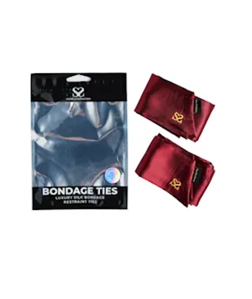 Share Satisfaction Luxury Bondage Ties - Burgandy — image 5 of 6