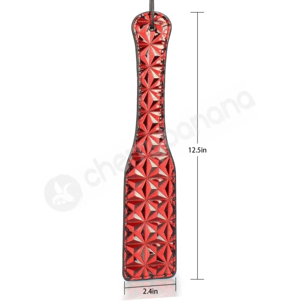 Cherry Banana Thrill Red Faux Leather Spanking Paddle