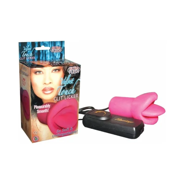 Velvet Touch Clit Licker Vibrating - Hot Pink