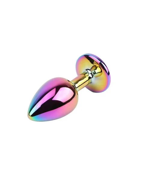 Jewelled Metel Butt Plug - 2.8 Inch