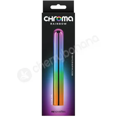 Chroma Rainbow Large Slim Rechargeable Bullet Vibe