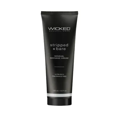 Wicked Stripped Bare Unscented Massage Cream