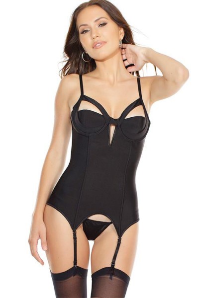 Coquette Nightshade Boned Powernet Bustier