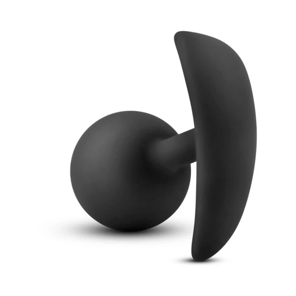 Blush Anal Adventures Platinum Silicone Vibra Plug - Black