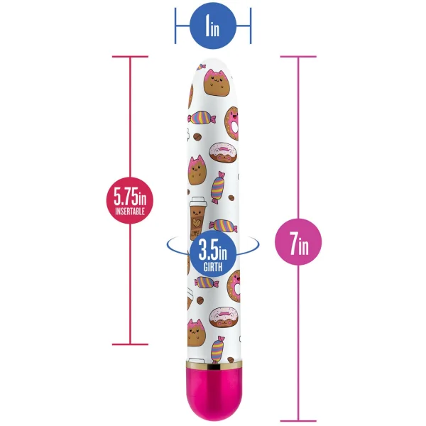 The Collection Sweet Rush Classic Slim Vibrator By Blush Novelties - Pink