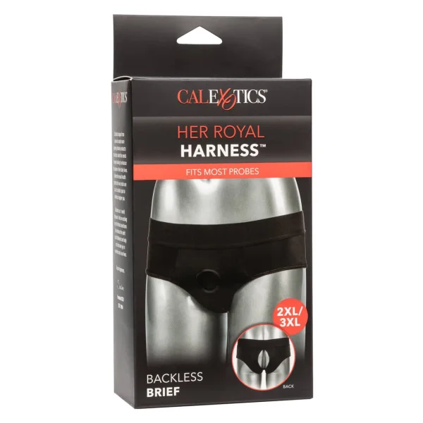 Her Royal Harness Backless Brief - 2xl-3xl