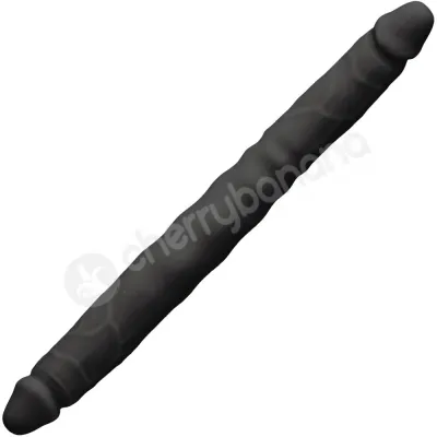 Colours Black 12 Double Pleasures Silicone Double Dong