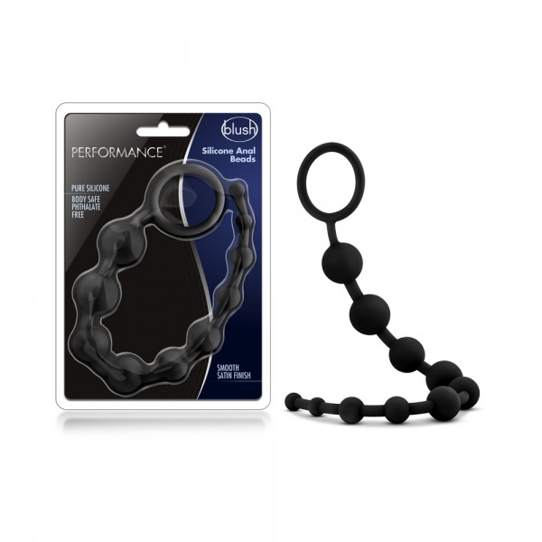Performance Silicone 10 Beads Black