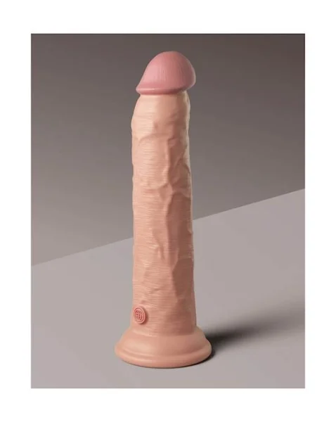 King Cock Elite Dual Density Vibe Silicone Dildo With Remote