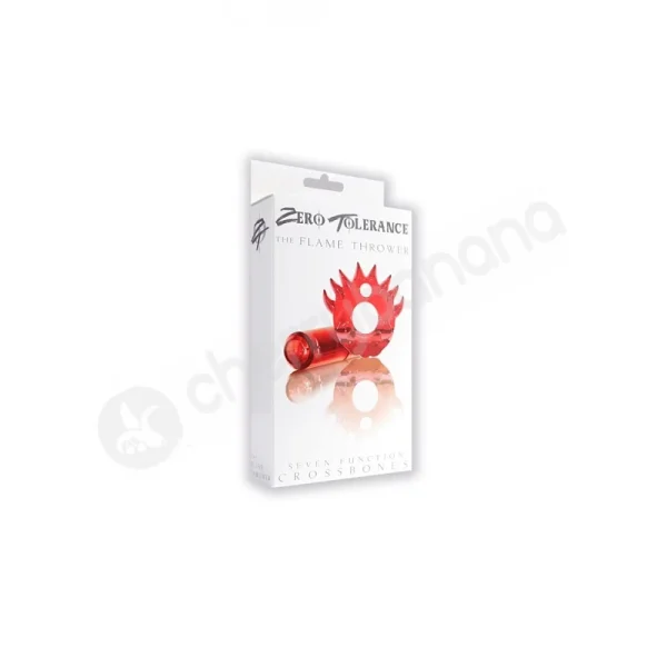 Crossbones The Flame Thrower Red Cock Ring