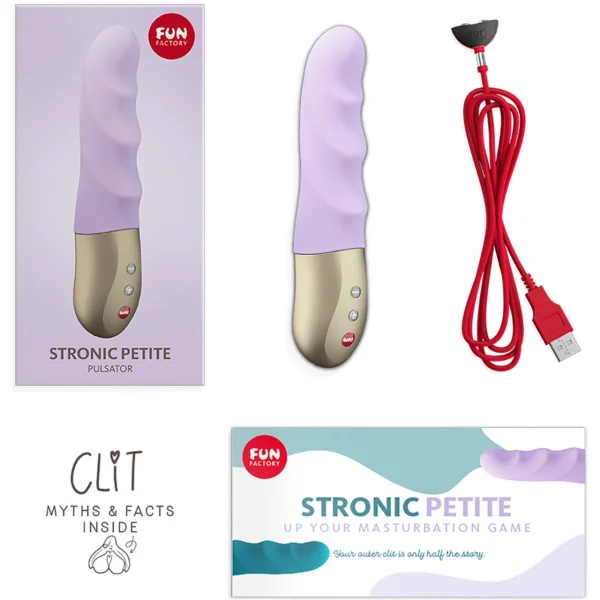 Fun Factory Stronic Petite Mini Pulsator Thrusting Dildo - Pastel Lilac