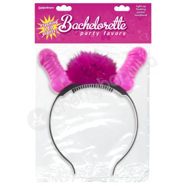 Bachelorette Party Favors Flashing Light Up Pecker Headband