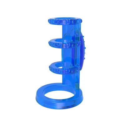 Vibrating Cock Cage Blue 3 Inch