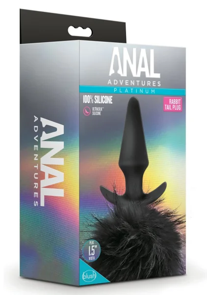 Anal Adventures Platinum - Rabbit Tail Plug — image 5 of 12