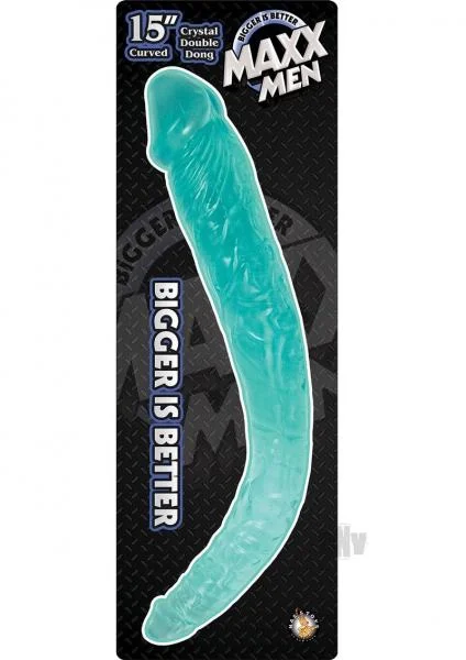 Maxx Men's 15 inches Crystal Curved Double Dong