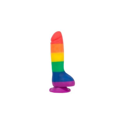 BMS Factory Addiction Justin Rainbow Silicone Suction Cup Dildo