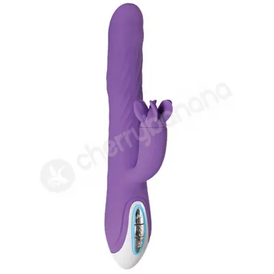 Evolved Tilt O Whirl Purple Waving Shaft Motion Spinning Clitoral Stimulation Rabbit