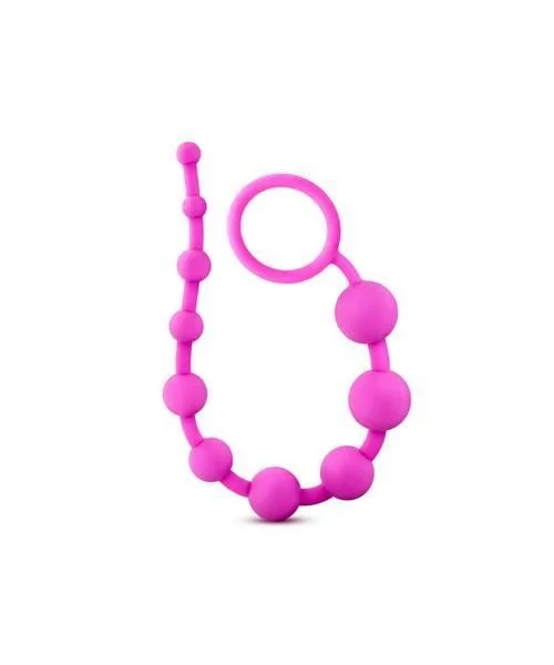 Luxe Silicone 10 Beads - Fuchsia