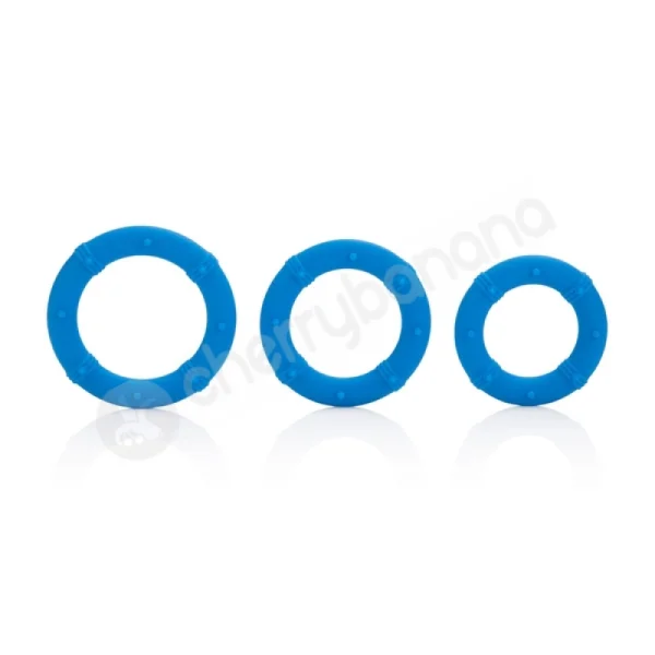 Posh - Blue Silicone Love Rings