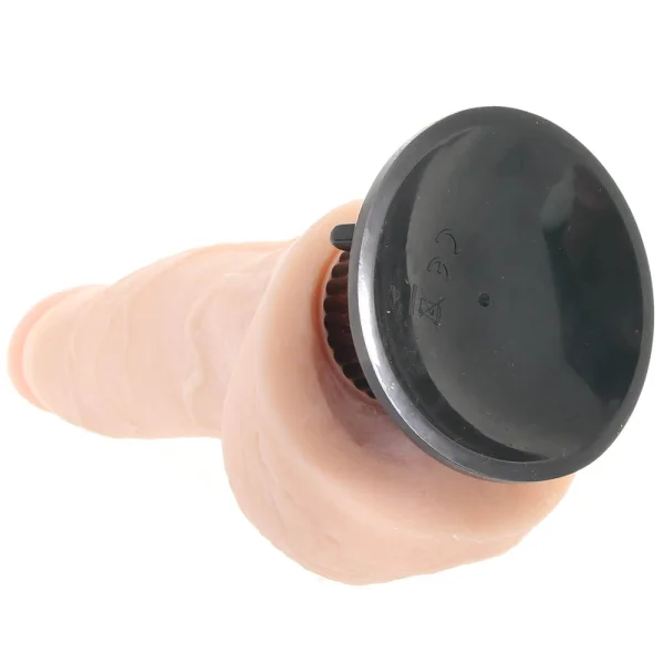 Real Feel Deluxe No. 6 - 8.5" Suction Cup Vibrating Dildo