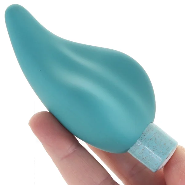 Gaia Eco Caress Rechargeable Waterproof Plant Based Clitoral Vibrator By Blush - Aqua