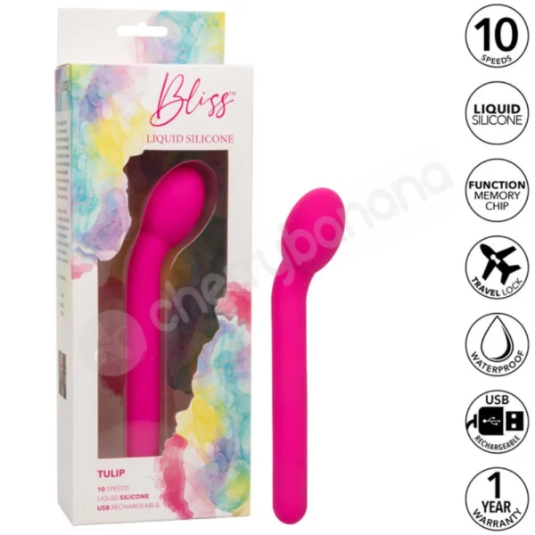 Bliss Liquid Silicone Tulip G-Spot & Clit Vibrator