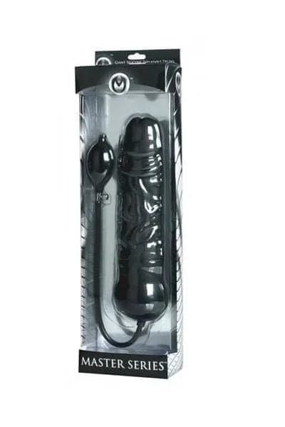 Leviathan Giant Silicone Inflatable Dildo - Black