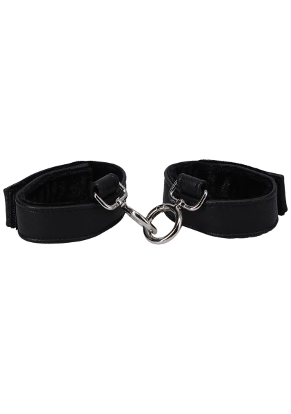 In A Bag Vegan Leather Handcuffs By Doc Johnson