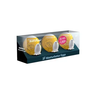 Satisfyer Masturbator Eggs Set Of 3 Fierce