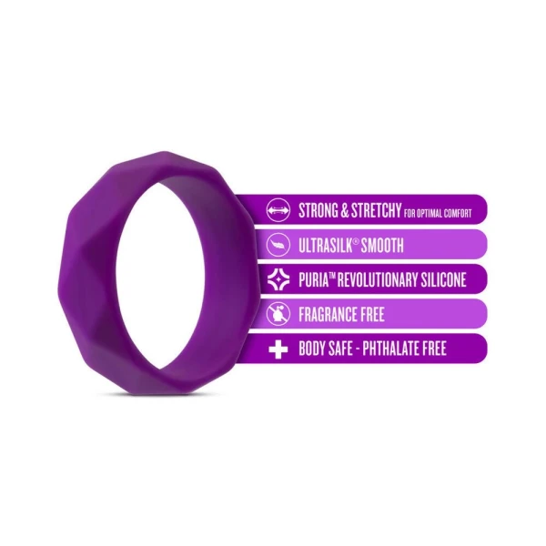 Wellness - Geo C Ring - Purple