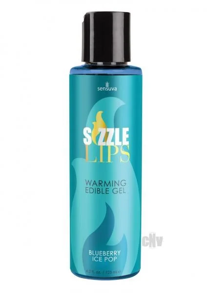 Sizzle Lips Warming Gel Blueberry Ice Pop 4.2 Oz