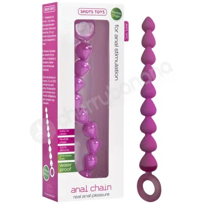 Shots Toys Pink Anal Chain