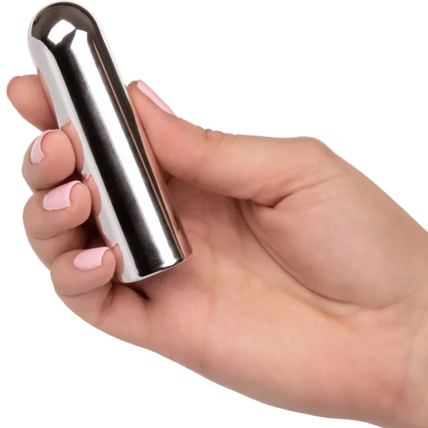 Glam Supercharged Waterproof Rechargeable Power Bullet By CalExotics - Silver