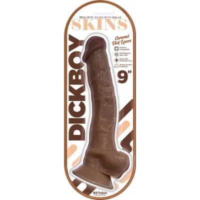 Dickboy Skins Dildo With Balls 9 Inch Caramel Dick Lovers
