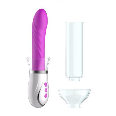 Twister 4 in 1 Rechargeable Couples Pump Kit Purple