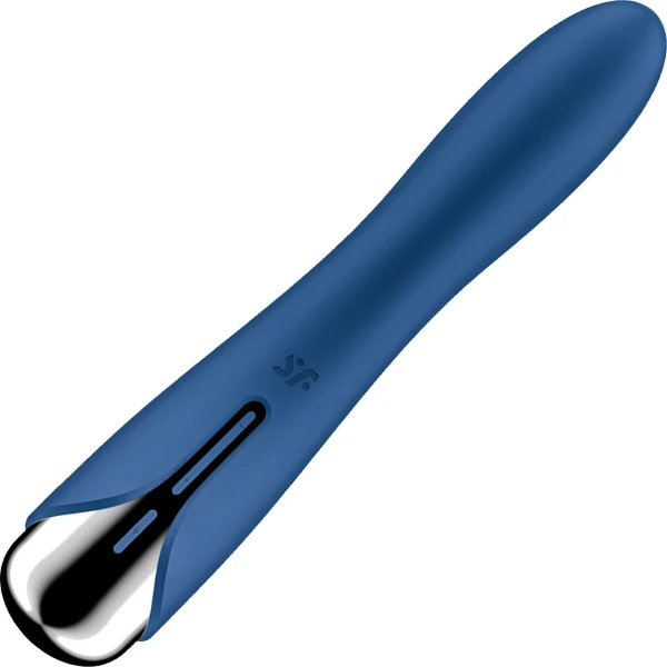 Satisfyer Spinning Vibe 1 Rechargeable Waterproof Silicone G-Spot Vibrator - Blue