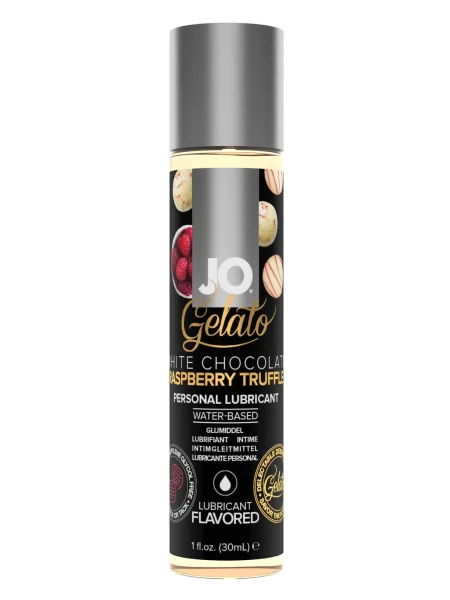 JO Gelato White Chocolate Raspberry Truffle Water Based Personal Lubricant 1 fl oz