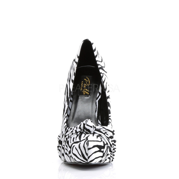SAFARI-06 - 4 3/4" Heel, 1" Hidden P/F Pump W/ Pleated Detail — image 6 of 8