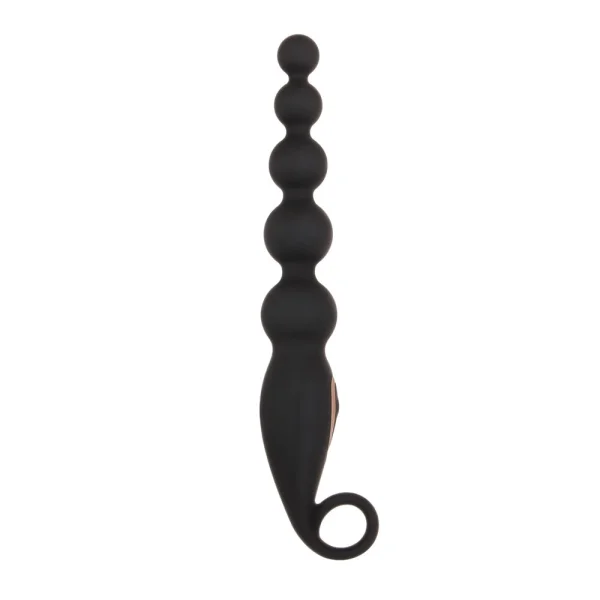 A&e Vibrating Anal Bead Stick Rechareable Silicone Black