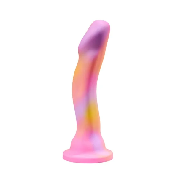 Avant Sun's Out Pink Silicone G-Spot Dildo With Suction Cup Base By Blush