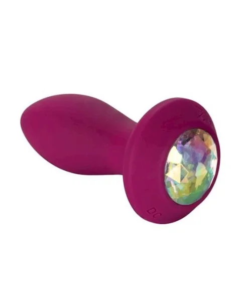 Power Gem Vibrating Petite Crystal Probe - Purple - 3.7 Inch