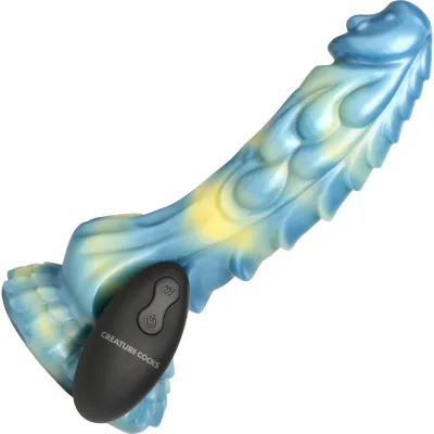 Sea Stallion 8 25 Rechargeable Vibrating Silicone Suction Cup Dildo With Remote By Creature Cocks