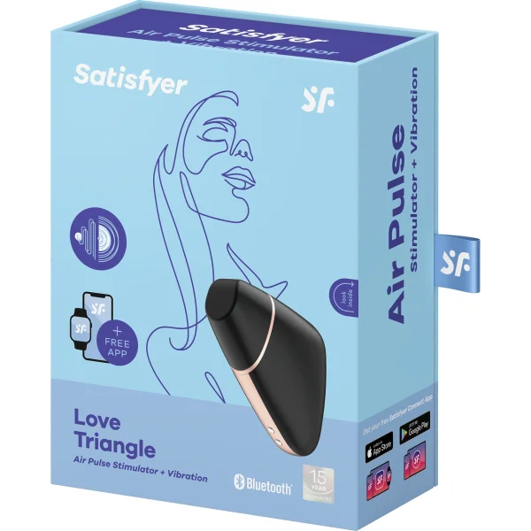 Satisfyer Love Triangle Clitoral Air Stimulator with Long-Distance App Control