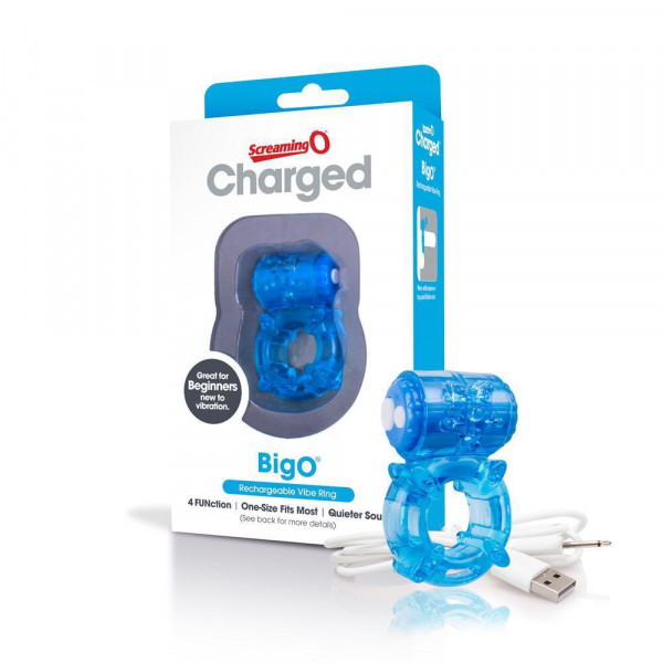 Charged Big O Cock Ring - Blue — image 7 of 25