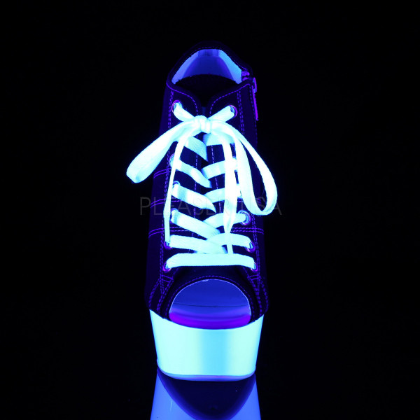 6 inches Heel,1 3/4 inches PF Open Toe Sneaker, Side Zip — image 14 of 20