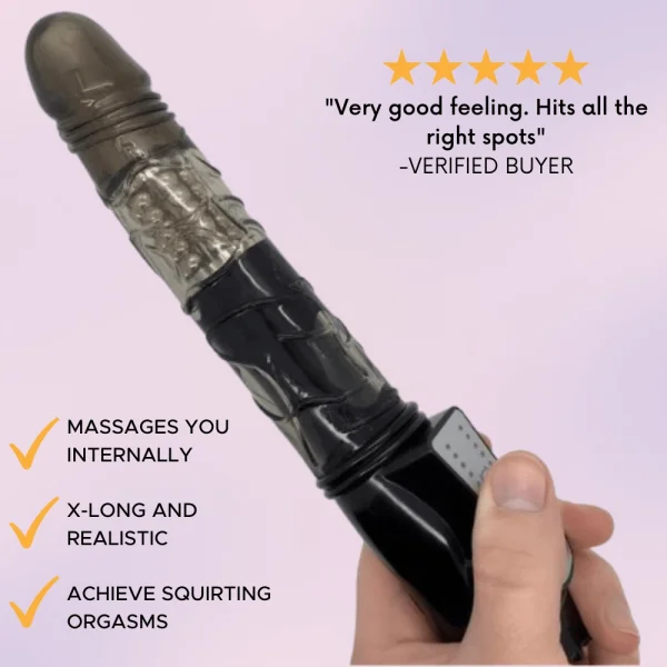 Veined ROTATING Dildo