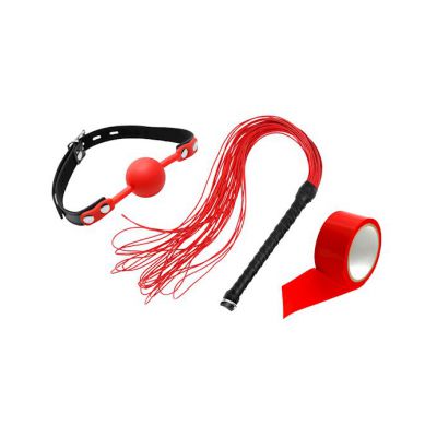 Naughty List 3 Piece Holiday Sex Toy Kit Red