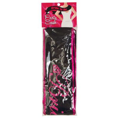 Little Genie Productions Bride to Be Party Sash Black