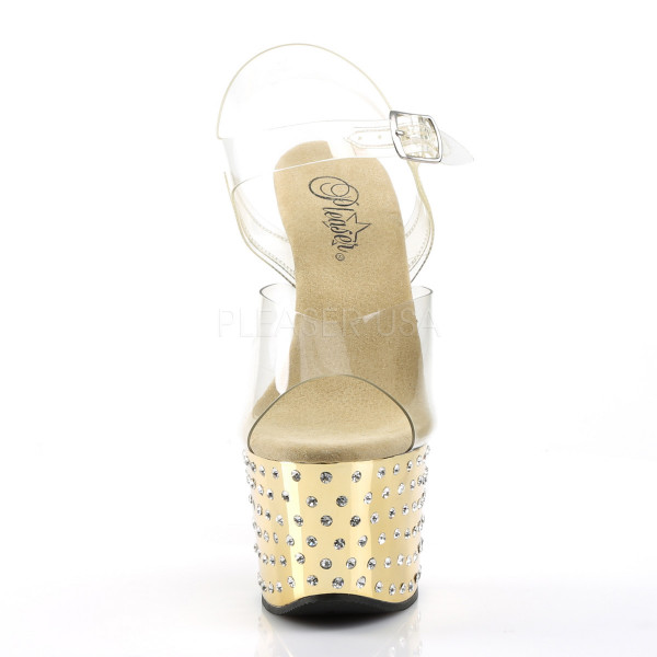 STARDUST-708 - 7" Heel, 2 3/4" PF Ankle Strap Sandal — image 2 of 8